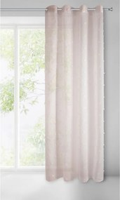 Készfüggöny karikákon 140x250cm Rózsaszín