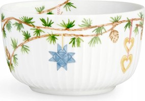 Kähler Hammershøi Karácsonyi Tál 12 cm Fehér Díszített