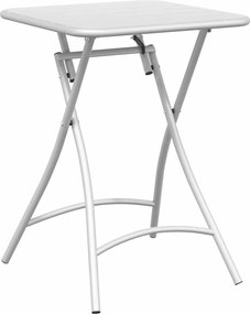 vidaXL Bisztróasztal Fehér 55 x 55 x 72,5 cm Porfestett acél