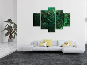 Kép - Zöld mikroszkópos kép (150x105 cm)