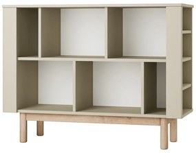 Bézs gyerek könyvespolc 120x40 cm Miloo – Pinio
