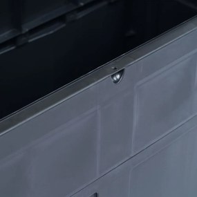 fekete kerti tárolóláda 320 L