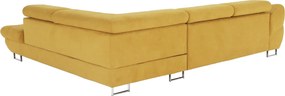 Sarokülőgarnitúra, mustár, jobbos, FABIA