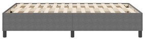 Boxspring Ágy Világosszürke 120x200 cm Bársonyszövet