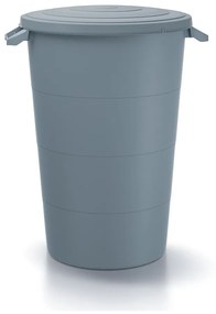 Kerti műanyag tartály füllel, 120 l, szürke