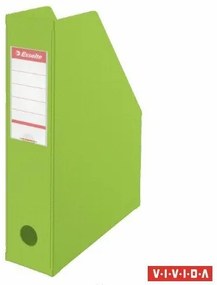 Iratpapucs, PVC/karton, 70 mm, összehajtható, ESSELTE, Vivida zöld (E56006)