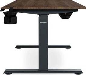 Elektromos íróasztal magasságállítással ergonomikus antracit/dió,1400x700 mm: ARIA