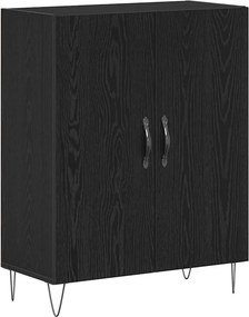 vidaXL Széf Fekete tölgy 69,5 x 34 x 90 cm Faanyag