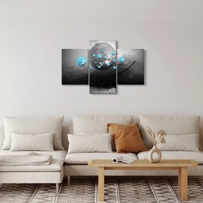 Kép- világos kék absztrakt gömbök (90x60 cm)