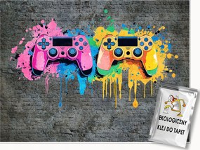 Fotótapéta Fiúknak Pad Gaming Graffiti Gyerekek Tapéta Flizelina 350x250