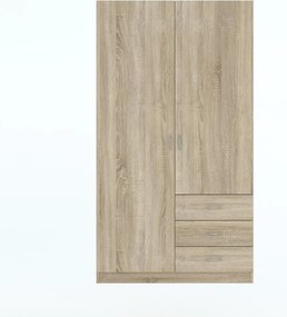 Riava gardróbszekrény 97cm 2D3S Sonoma Oak