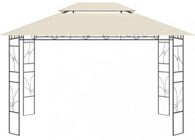 krémszínű pavilon 4 x 3 x 2,7 m 160 g/m²