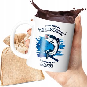 Horgászatra Tervezett Nyomott Mintás Bögre, Horgászatra Kényszerítve