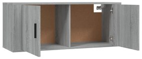2 db szürke sonoma falra szerelhető TV-szekrény 100x34,5x40 cm