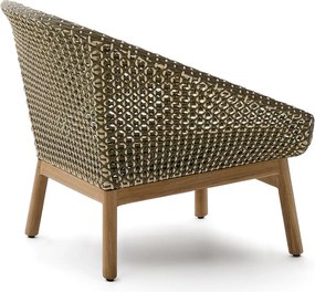 Zöld-natúr színű tömörfa kerti fotel Olbia – Kave Home