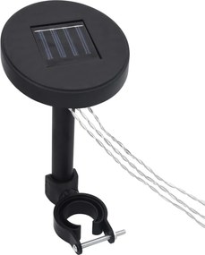 vidaXL pavilon LED fényfüzér napelemes panellel