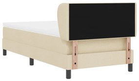 Boxspring Ágy Matraccal Krém 90x200 cm Szövet
