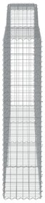 7 db íves horganyzott vas gabion kosár 400x50x200/220 cm
