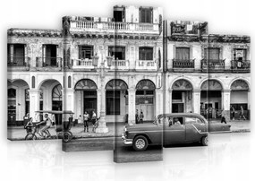 Vászonkép 100x60 Óváros Kuba Havanna vintage építészet retro utca