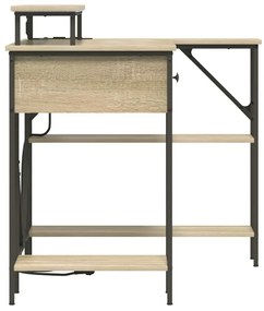 Asztal fiókkal sonoma tölgy 120 x 79 x 86.5 cm Faanyag
