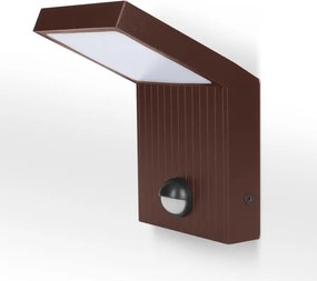 Brilagi RIANO LED kültéri fali lámpa érzékelővel, 8W, 230V, barna, IP65