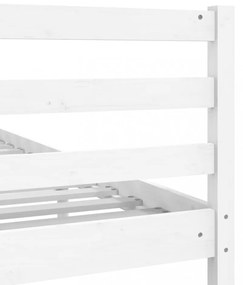 fehér tömör fa ágykeret 75 x 190 cm (Small Single)