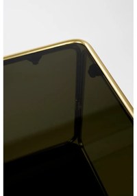 Fekete-aranyszínű fém könyvespolc 80x89x35 cm Liah – White Label