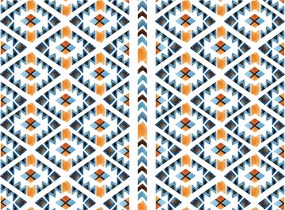Fotótapéta Azték minta etnikai geometria Vinyl narancssárga 312x219 +ragasztó