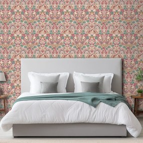 Arthouse Signature 2 Folk Floral kékeszöld-lila madaras vlies tapéta – 100199AH