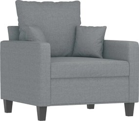 vidaXL világosszürke szövet kanapéfotel 60 cm