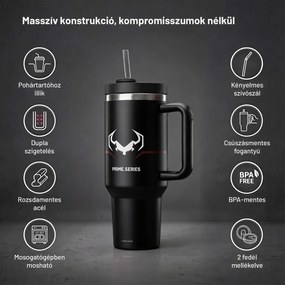 Termosz bögre fogantyúval fekete Diablo Burned Black