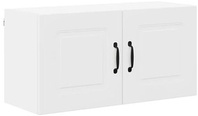 Fali konyhaszekrény polcokkal Fehér 80 x 31 x 40 cm Faanyag