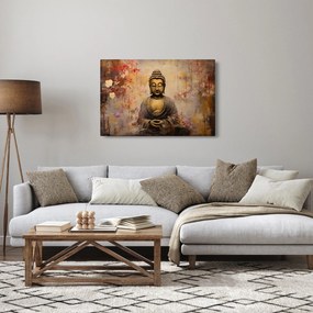 Kép - Buddha, festészet (90x60 cm)