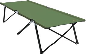 vidaXL Összecsukható Kemping Ágy Zöld 206 x 76 x 74 cm Oxford és Acél