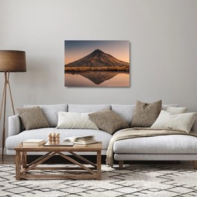 A Mount Taranaki visszaverődése, Új-Zéland (üvegen) (70x50 cm)