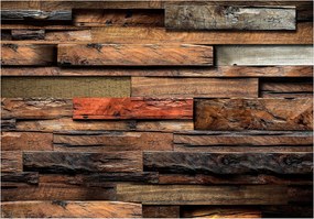 Fotótapéta Flizelin Fa Plant Deszka Gerendák Rusztikus 254x184 +ragasztó