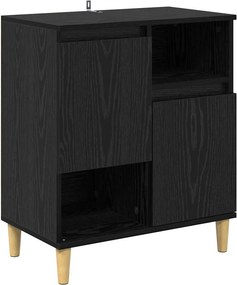 vidaXL Széf Musta tammi 35 x 60 x 70 cm Faanyag