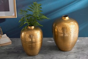 ORIENTAL 2 darabos arany alumínium váza
