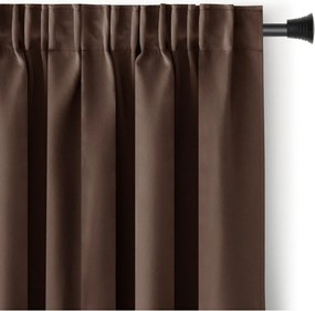 Barna dimout (részleges sötétítő) függöny 140x175 cm Kierra – Restilo