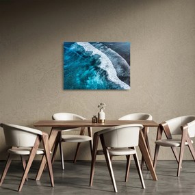 Kép - Hullámok a tengeren (üvegen) (70x50 cm)