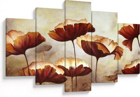 Piros virágok képe (150x105 cm)