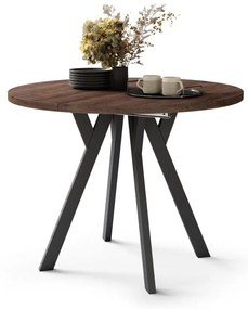 Kihúzható étkezőasztal ARTUR tölgy/fekete