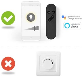 Nedis WIFILRC20E27 - SZETT 2xLED RGBW dimmelhető izzó E27/9W Wi-Fi 2700-6500K