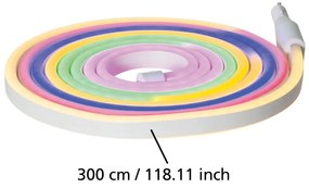 Eglo FlatneonLED 900224 kültéri Neon LED szalag, 288x0,2W RGB, 3m, IP44