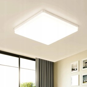 Mennyezeti Lámpa Plafon Led Négyzet 30 X 4 CM Fehér Modern 48W 6500K