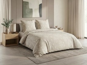 Renforcé pamut ágyneműhuzat FARAH bézs színű Ágyneműhuzat mérete: 80 x 80 cm | 135 x 200 cm