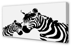 Canvas képek festett zebra 100x50 cm