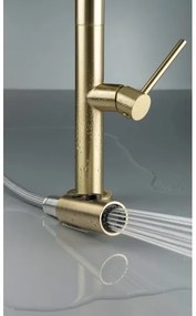 Deante BQO_R72M - Mosogatócsap kihúzható permetezővel OLFATO csiszolt arany