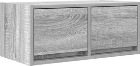 vidaXL szürke sonoma színű szerelt fa TV-szekrény 60x31x25,5 cm