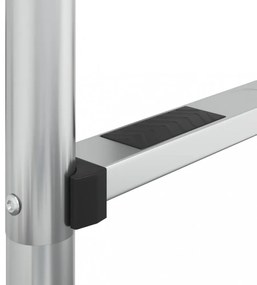 vidaXL 304-es rozsdamentes acél medencelétra 54 x 38 x 184,5 cm